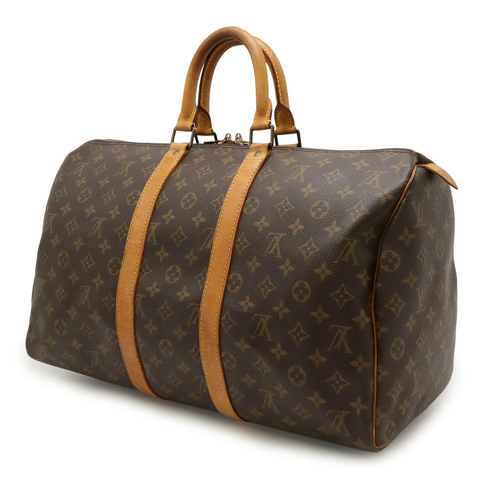 Louis Vuitton Handbag Travel Bag Boston Keepall Monogram Brown